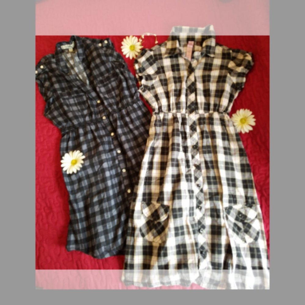 Plaid Dress Set